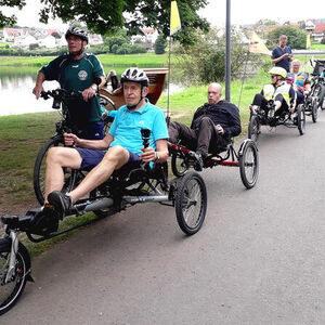 Foto der Teilnehmer bei der Radtour