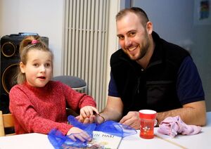 Johanna und ihr Betreuer Kevin